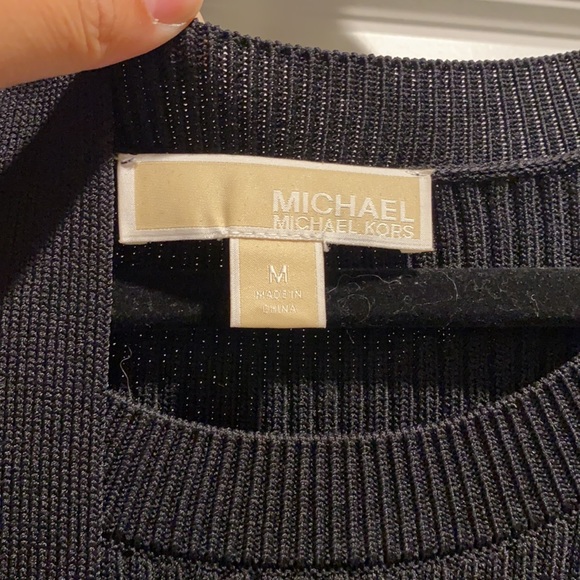 Michael Kors MIDI Ribbed Long Sleeve Dress - Picture 3 of 3